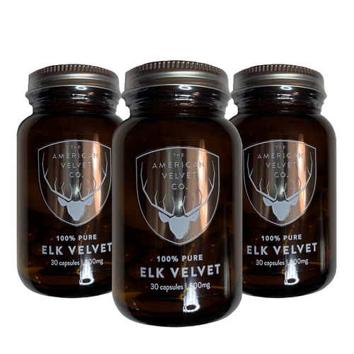 American Elk Velvet Antler Supplements - 3-Month Supply